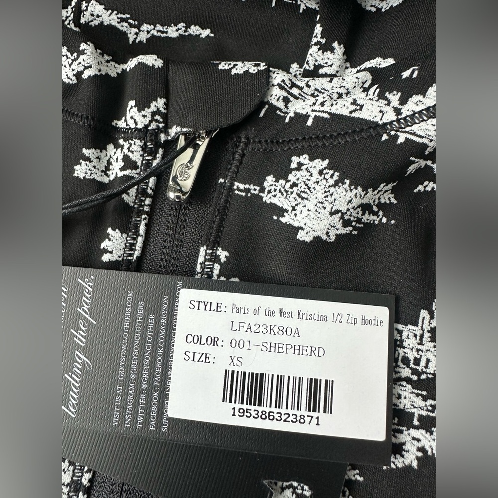 Greyson Paris Of The West Kristina Half-Zip Hoodie Shirt - Picture 9 of 12